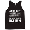 Back Off Crazy Gramps Afraid To Use Him Tank Top