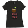drink in my hand Ladies Fitted T-Shirt