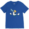 mighty hero atop a chicken V-Neck Tee