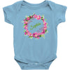 Floral Baby Name Baby Bodysuit