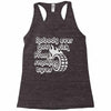 nobody ever got sick from smoking tyres Racerback Tank