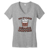 no talkie before coffee! Women's V-Neck T-Shirt