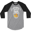 angry monkey jaune sure 3/4 Sleeve Shirt