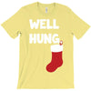 well hung endowed christmas stocking funny T-Shirt