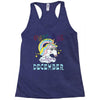unicorns are born in december cute unicorn Racerback Tank