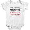 beautiful daughter Baby Bodysuit