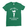 hillbilly hog wrestling champ Ladies Fitted T-Shirt