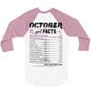 October Girl Facts Scorpio 3/4 Sleeve Shirt