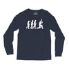 evolution of cricket white silhouette Long Sleeve Shirts