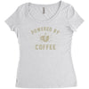 powered by coffee Women's Triblend Scoop T-shirt