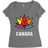 Canada Leaf LGBT Women's Triblend Scoop T-shirt