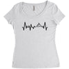 Heart Beats Mountain Women's Triblend Scoop T-shirt