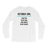 October Girl Long Sleeve Shirts