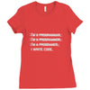 i'm a programmer computer code Ladies Fitted T-Shirt