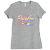 rainbow road Ladies Fitted T-Shirt
