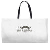 mustache Weekender Totes