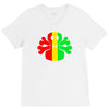 rasta skull and crossbones V-Neck Tee