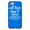 cat hair don't care cute crazy cat iPhone 8