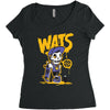 wat skateboard Women's Triblend Scoop T-shirt