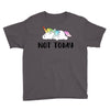 Unicorn Says Not Today Youth Tee
