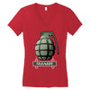 hand grenade military army Women's V-Neck T-Shirt