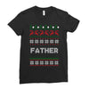 ugly christmas father Ladies Fitted T-Shirt