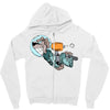 astronaut dog Zipper Hoodie