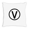 vegan symbol Throw Pillow