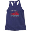 psychotic bowler Racerback Tank