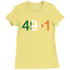 conor stop him at 49 1 Ladies Fitted T-Shirt