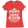 Made In 1942 And Still Awesome Ladies Fitted T-Shirt