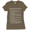 rules for dating my son Ladies Fitted T-Shirt