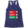 bat safety Racerback Tank