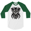 demon wolf 3/4 Sleeve Shirt