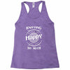 knitting makes me happy you not so much Racerback Tank