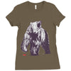bear block Ladies Fitted T-Shirt