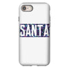 santa colorful glitter iPhone 8