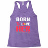 couple tshirt   born to love her Racerback Tank