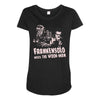 frankensolo meets the wook man Maternity Scoop Neck T-shirt