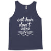cat hair don't care cute crazy cat Tank Top