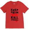 Keep Calm And Kill Zombies V-Neck Tee