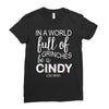 in a world full of grinches be a cindy lou who Ladies Fitted T-Shirt
