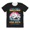 I Wish I Were A Unicorn So I Could Stab Idiots With My Head All Over Women's T-shirt