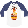 pineapple and beach 3/4 Sleeve Shirt
