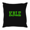 Kale Vegan Throw Pillow