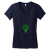 one cheer for broccoli Women's V-Neck T-Shirt