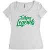 TALKING LEGENDS Women's Triblend Scoop T-shirt