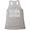 put some respek on my name Racerback Tank