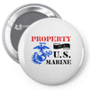 Property of a U.S. Marine Pin-back button