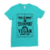 Awesome Vegan Ladies Fitted T-Shirt